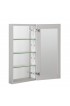 Medicine Cabinets| WELLFOR Bathroom medicine cabinet 15-in x 30-in Surface/Recessed Aluminum Mirrored Rectangle Medicine Cabinet - TF33407