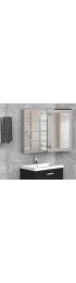 Medicine Cabinets| WELLFOR Bathroom medicine cabinet 15-in x 30-in Surface/Recessed Aluminum Mirrored Rectangle Medicine Cabinet - TF33407