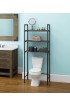 Over-the-Toilet Storage| allen + roth 27-in W x 64-in H x 13-in D Pewter Over-the-Toilet Storage - SS18465