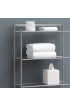 Over-the-Toilet Storage| Style Selections Slat Style Bath Organization 22.8-in W x 61-in H x 8.88-in D Satin Nickel Over-the-Toilet Storage - NS78653