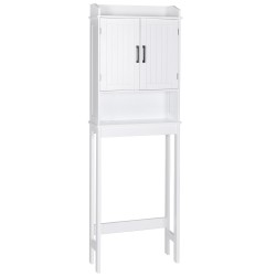 Over-the-Toilet Storage| VEIKOUS 22.4-in W x 66.9-in H x 7.4-in D White Over-the-Toilet Storage - EK82134