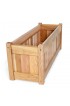 Planters, Stands & Window Boxes| All Things Cedar Extra Large (65+-Quart) 32-in W x 12-in H Natural Cedar Planter with Drainage Holes - QK02853