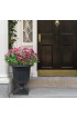 Planters, Stands & Window Boxes| allen + roth Large (25-65-Quart) 18.75-in W x 23-in H Slate Mixed/Composite Self Watering Planter with Drainage Holes - CN45904