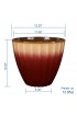 Planters, Stands & Window Boxes| allen + roth Medium (8-25-Quart) 11.38-in W x 10.33-in H Cherry Red Resin Planter with Drainage Holes - PV93828