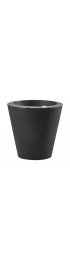 Planters, Stands & Window Boxes| Crescent Garden Large (25-65-Quart) 20-in W x 20-in H Caviar Black Plastic Self Watering Planter with Drainage Holes - DU55479