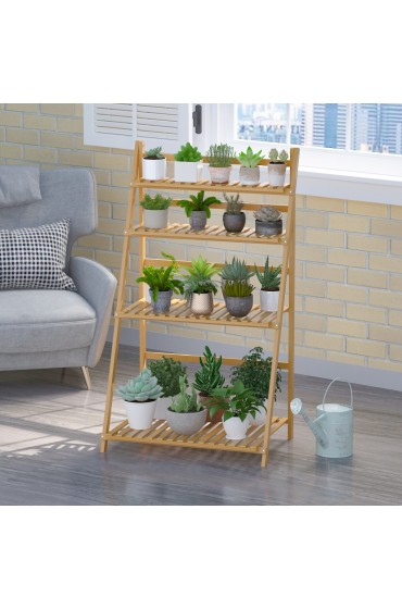 Planters, Stands & Window Boxes| FUFU&GAGA Plant stand 48-in H x 27.6-in W Wood Indoor/Outdoor Rectangular Wood Plant Stand - LA39879