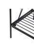 Planters, Stands & Window Boxes| Glitzhome 44.75-in H x 22.75-in W Black Indoor/Outdoor Rectangular Steel Plant Stand - YX20600