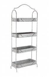 Planters, Stands & Window Boxes| Grayson Lane 15.5-in H x 28.4-in Indoor Rectangular Cast Iron Plant Stand - EW77369