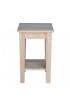 Planters, Stands & Window Boxes| International Concepts 24-in H x 15-in W Natural Indoor Square Wood Plant Stand - UB01912