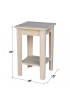 Planters, Stands & Window Boxes| International Concepts 24-in H x 15-in W Natural Indoor Square Wood Plant Stand - UB01912