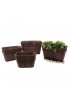 Planters, Stands & Window Boxes| Leisure Season 27-in W x 16-in H Medium Brown Wood Barrel with Drainage Holes - PZ16937
