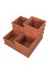 Planters, Stands & Window Boxes| Leisure Season 32-in W x 24-in H Medium Brown Wood Planter with Drainage Holes - KD85650