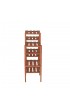 Planters, Stands & Window Boxes| Leisure Season 34-in H x 38-in W Natural Outdoor Rectangular Wood Plant Stand - WZ67596