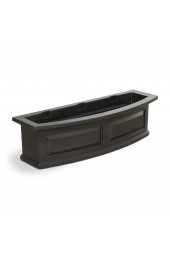 Planters, Stands & Window Boxes| Mayne Large (25-65-Quart) 11.5-in W x 10-in H Espresso Resin Hanging Self Watering Window Box with Drainage Holes - CF32999