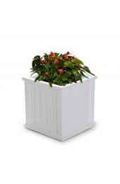 Planters, Stands & Window Boxes| Mayne Large (25-65-Quart) 20-in W x 20-in H White Resin Self Watering Planter with Drainage Holes - KV01444