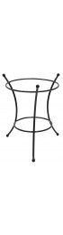 Planters, Stands & Window Boxes| Minuteman International 14-in H x 9-in W Black Powder Coat Indoor/Outdoor Round Wrought Iron Plant Stand - YH68264