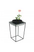 Planters, Stands & Window Boxes| Minuteman International 22.25-in H x 15-in W Black Powder Coat Indoor/Outdoor Square Wrought Iron Plant Stand - MD66746