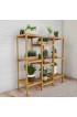Planters, Stands & Window Boxes| Nature Spring Nature Spring Plant Stands 39.5-in H x 13-in W Natural Wood Outdoor Rectangular Wood Plant Stand - KY27283