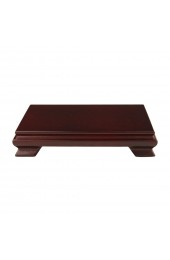 Planters, Stands & Window Boxes| Oriental Furniture 2-in H x 9-in W Rosewood Indoor Rectangular Wood Plant Stand - DW97902