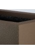 Planters, Stands & Window Boxes| PolyStone Planters Extra Large (65+-Quart) 46-in W x 19-in H Chocolate Brown Mixed/Composite Planter with Drainage Holes - UA39642