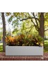 Planters, Stands & Window Boxes| PolyStone Planters Extra Large (65+-Quart) 46-in W x 13-in H Gray Granite Mixed/Composite Planter with Drainage Holes - WF20263