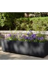 Planters, Stands & Window Boxes| PolyStone Planters Extra Large (65+-Quart) 46-in W x 13-in H Greige Mixed/Composite Planter with Drainage Holes - WQ99730