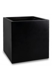 Planters, Stands & Window Boxes| Vasesource Extra Large (65+-Quart) 20-in W x 20-in H Black Mixed/Composite Planter - YN74505