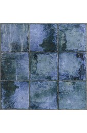 Tile| Artmore Tile Haven 25-Pack Blue 8-in x 8-in Matte Ceramic Stone Look Floor and Wall Tile - PV30924