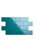Tile| Giorbello 3x6 glass subway tiles 40-Pack Dark Teal 3-in x 6-in Glossy Glass Subway Wall Tile - PZ15843