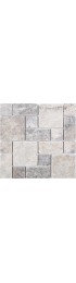 Tile| Satori Silver Crescent 12-in x 12-in Honed Natural Stone Travertine Versailles Stone Look Wall Tile - OK70901