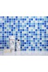 Tile| WS Tiles Swimming Pool Series 22-Pack Blue and White 12-in x 12-in Polished Glass Uniform Squares Wall Tile - IV67460