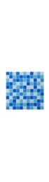 Tile| WS Tiles Swimming Pool Series 22-Pack Blue and White 12-in x 12-in Polished Glass Uniform Squares Wall Tile - IV67460