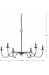 Chandeliers| Progress Lighting Canebrake 6-Light Matte Black Farmhouse Chandelier - HB83104