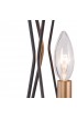 Chandeliers| Uolfin Kasey 4-Light Matte Black and Satin Gold Modern/Contemporary Chandelier - NK69803