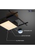 Flush Mount Lighting| VONN Lighting Radium 2-Light 16-in Black LED Semi-flush Mount Light ENERGY STAR - KN42767