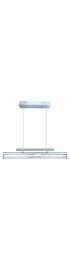 Pendant Lighting| EGLO Cardito 1 4-Light Chrome Modern/Contemporary Clear Glass Linear LED Pendant Light - EO68381