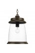 Pendant Lighting| Progress Lighting Conover Antique Bronze Coastal Clear Glass Lantern Outdoor Pendant Light - PC53979