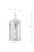 Pendant Lighting| Progress Lighting Gables Satin White Traditional Clear Glass Lantern Outdoor Pendant Light - QS31039