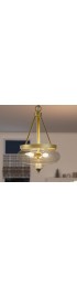Pendant Lighting| Uolfin 3-Light-gold Transitional Clear Glass Teardrop Pendant Light - NC29971