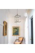 Pendant Lighting| Uolfin Lilith 4-Light Polished Copper and Matte Black Large Square Modern/Contemporary Cage Chandelier - YH62572