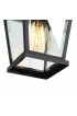 Pendant Lighting| Uolfin Nero Matte Black Mid-century Clear Glass Lantern Mini Outdoor Pendant Light - CR26796