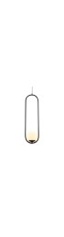 Pendant Lighting| VONN Lighting Capri Black Modern/Contemporary Frosted Glass Geometric LED Mini Pendant Light - RN00037