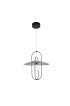 Pendant Lighting| VONN Lighting Lyra Black Modern/Contemporary Frosted Glass Geometric LED Pendant Light - NL79374