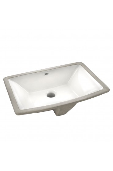 Bathroom Sinks| American Standard Townsend White Undermount Rectangular Modern Bathroom Sink with Overflow Drain (6.5-in x 19.5-in) - RO00995