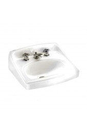 Bathroom Sinks| American Standard White Wall-mount Rectangular Traditional Bathroom Sink with Overflow Drain (18.25-in x 20.5-in) - YP40016