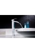 Bathroom Sinks| ANZZI Mezzo series Slumber Wisp Tempered Glass Vessel Round Modern Bathroom Sink with Faucet Drain Included (16.5-in x 16.5-in) - HP16390