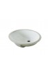 Bathroom Sinks| AquaSource White Undermount Oval Traditional Bathroom Sink with Overflow Drain (19.2-in x 16.3-in) - VV88465