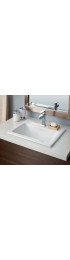 Bathroom Sinks| Cheviot Manhattan White Porcelain Drop-In or Undermount Square Traditional Bathroom Sink with Overflow Drain (17.75-in x 17.75-in) - ZQ39844