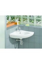 Bathroom Sinks| Cheviot Wall-mount White Wall-mount Semi-circle Traditional Bathroom Sink with Overflow Drain (15.88-in x 15.88-in) - RW19708