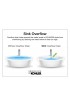 Bathroom Sinks| KOHLER Archer White Drop-In Rectangular Traditional Bathroom Sink with Overflow Drain (22.625-in x 19.4375-in) - EP26989